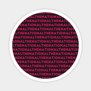 The National Band Logo Art in Pink Magnet